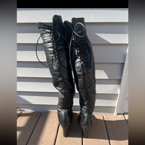 DKNY Jeanette Over the Knee Wedge Boot - Picture 3 of 11